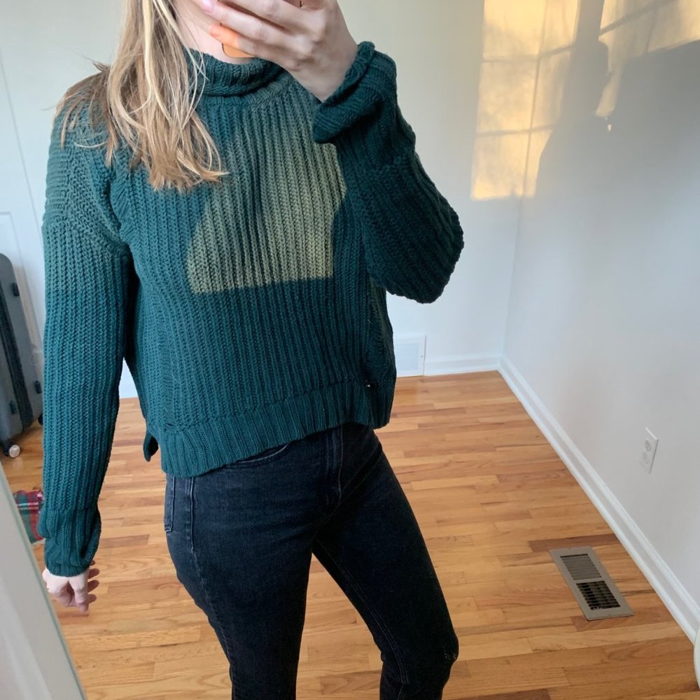Hunter Green Express Sweater Sz XS
